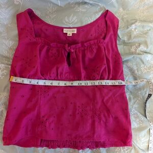 The General Good pink cottagecore top in size XL